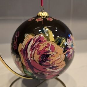 Vera Bradley 2012 English Rose Christmas Ornament